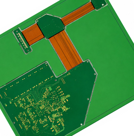 Rigid-flex PCB manufacturing for complex three-dimensional electronic assemblies
