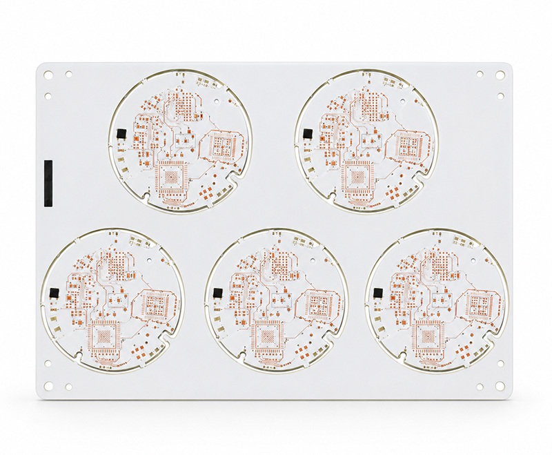 White metal core PCB for LED and thermal management applications